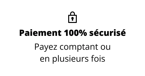 Paiement 100% sécurisé